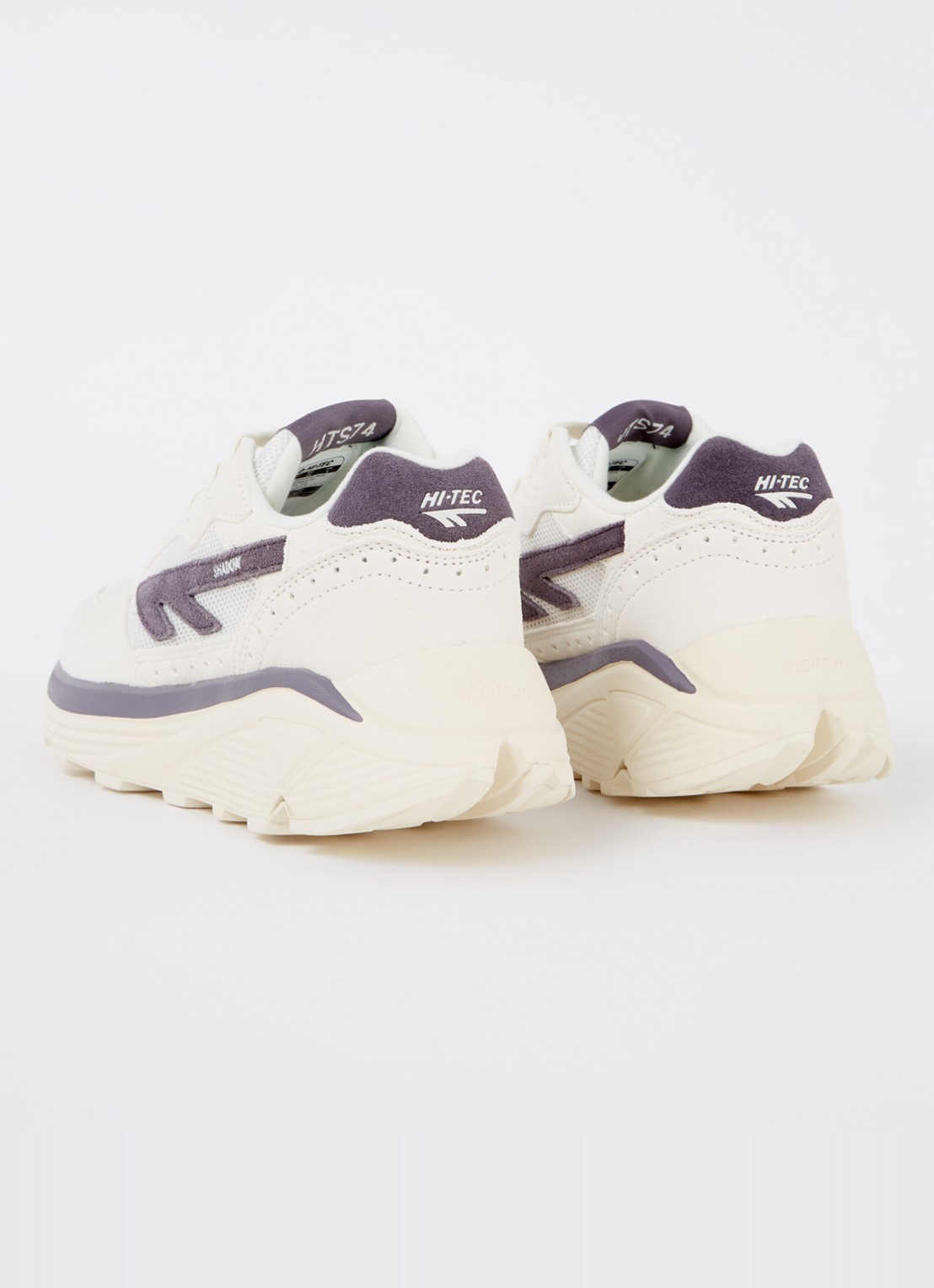 Hi-Tec Shadow sneaker met suède details - achterkant 6 ivoor