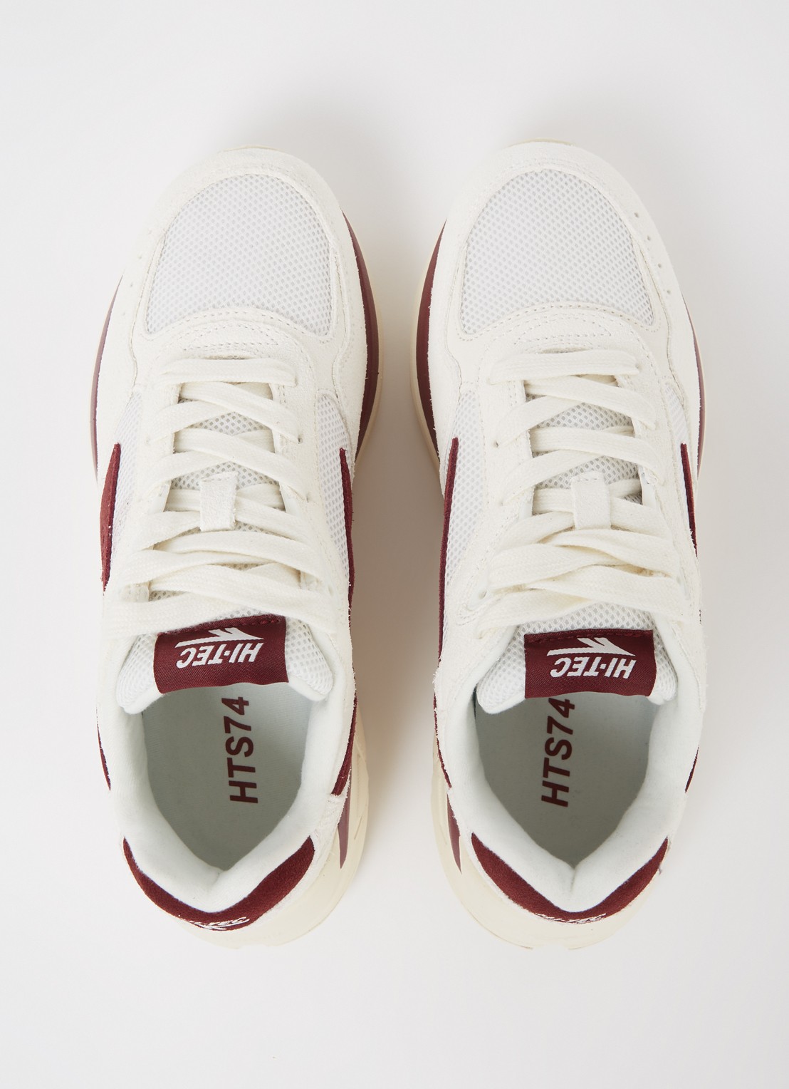 Hi-Tec Shadow sneaker met suède details - detail 5 donkerrood