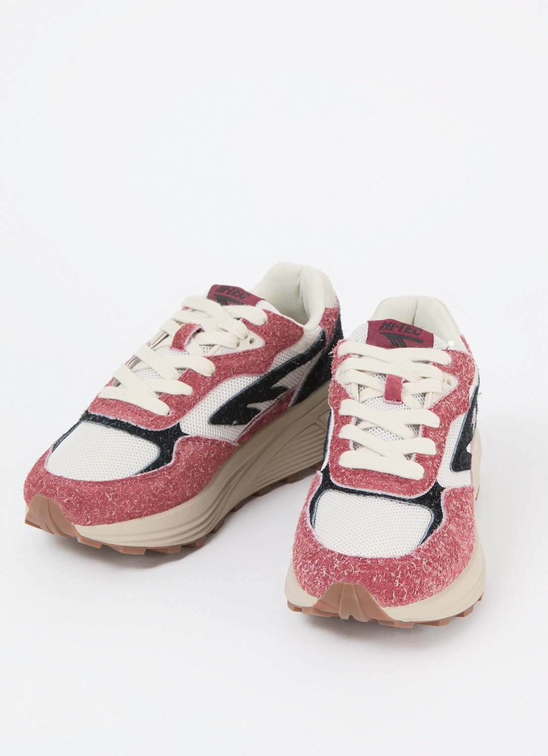 Hi-Tec Shadow sneaker met suède details - detail 3 rood