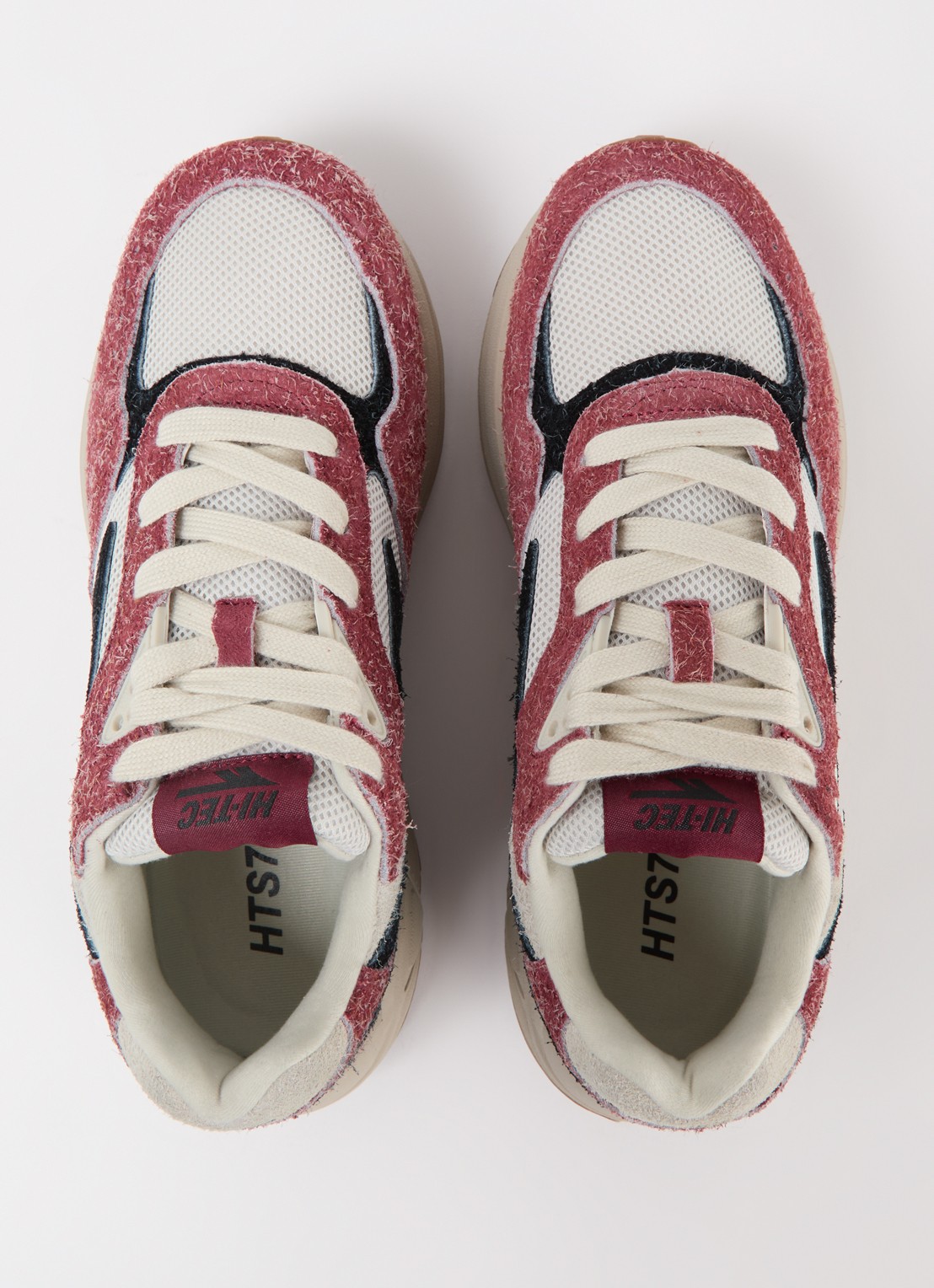 Hi-Tec Shadow sneaker met suède details - detail 4 rood