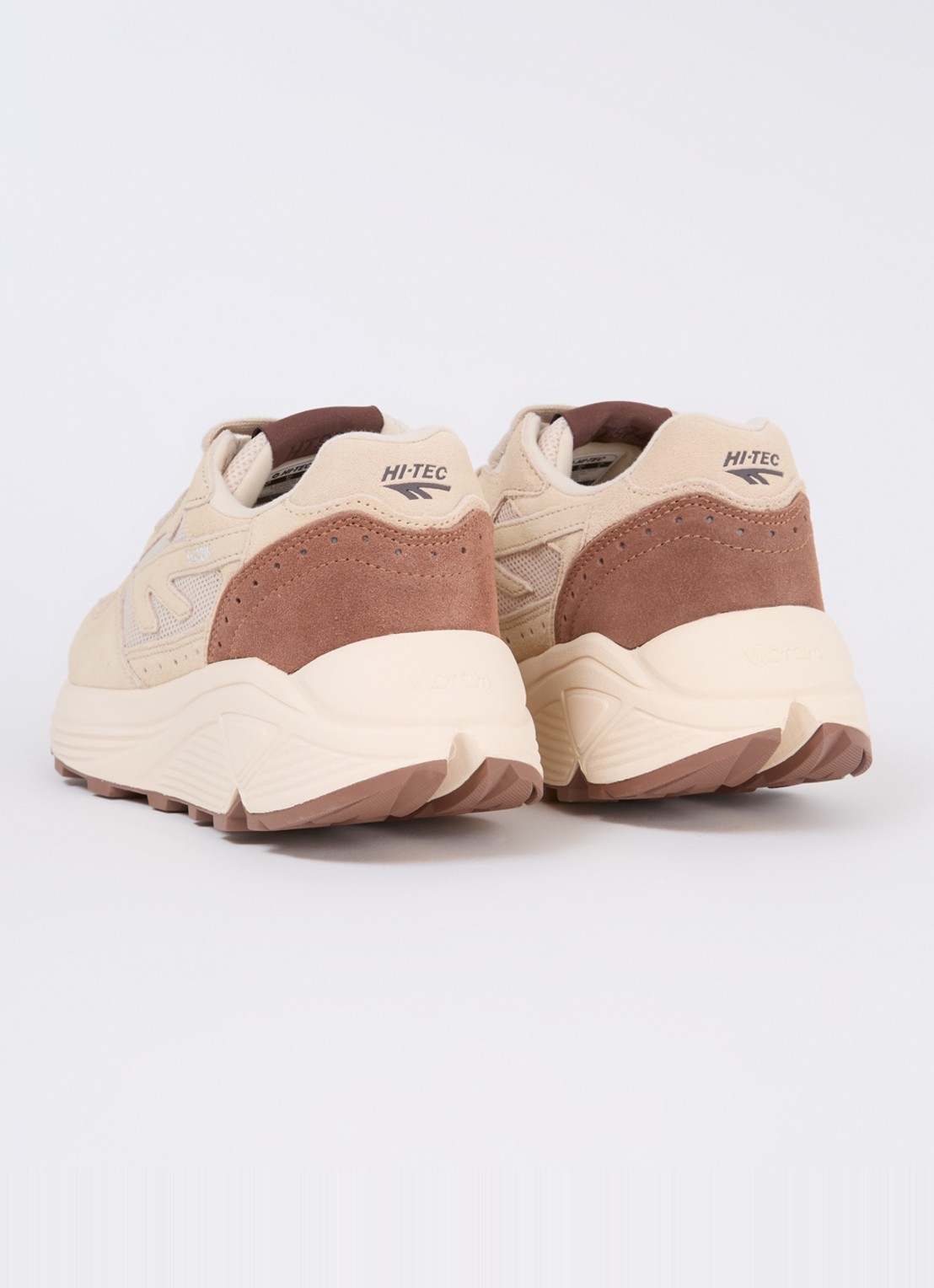 Hi-Tec Shadow sneaker met suède details - achterkant 3 beige