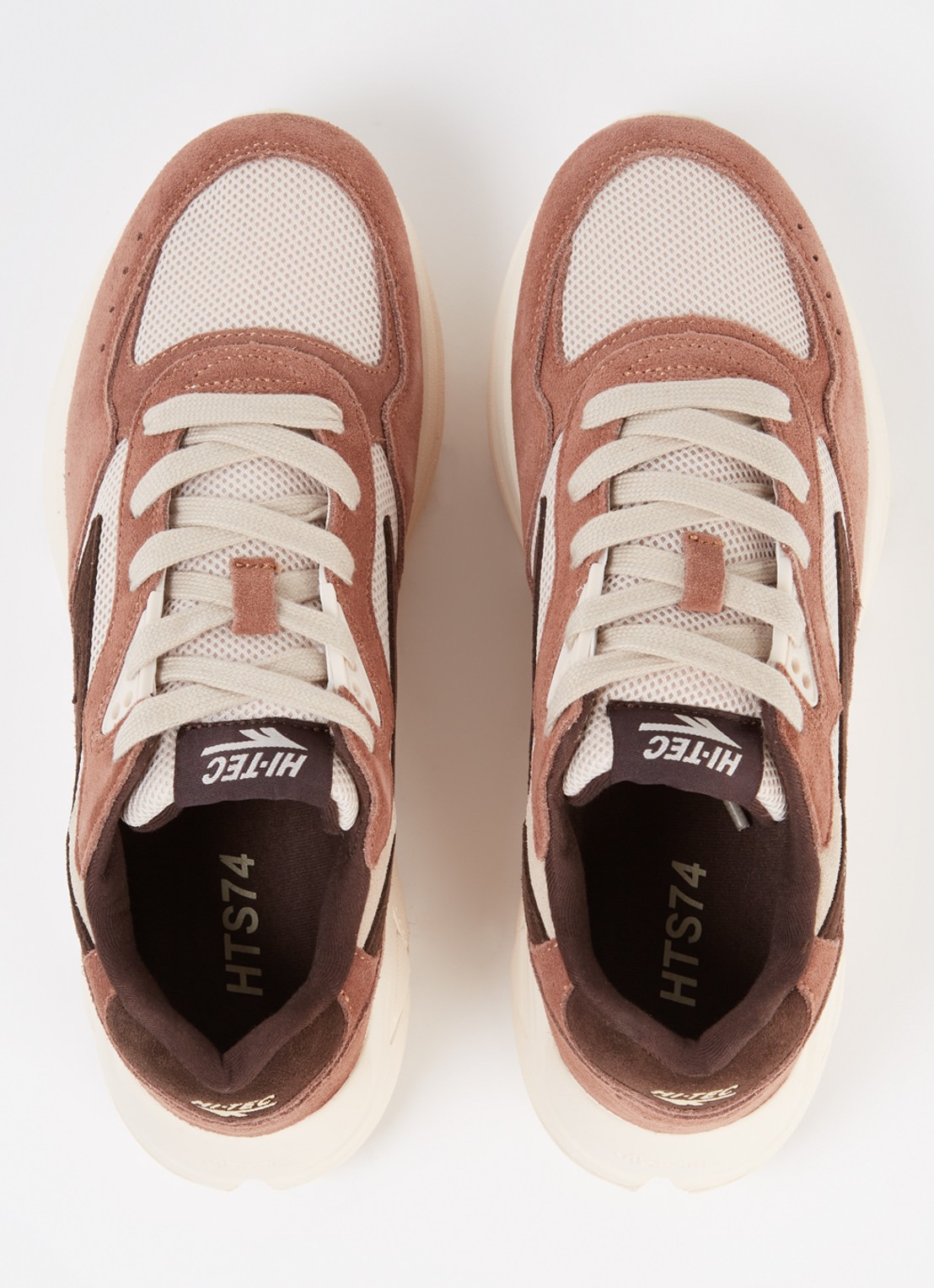 Hi-Tec Shadow sneaker met suède details - detail 5 roodbruin