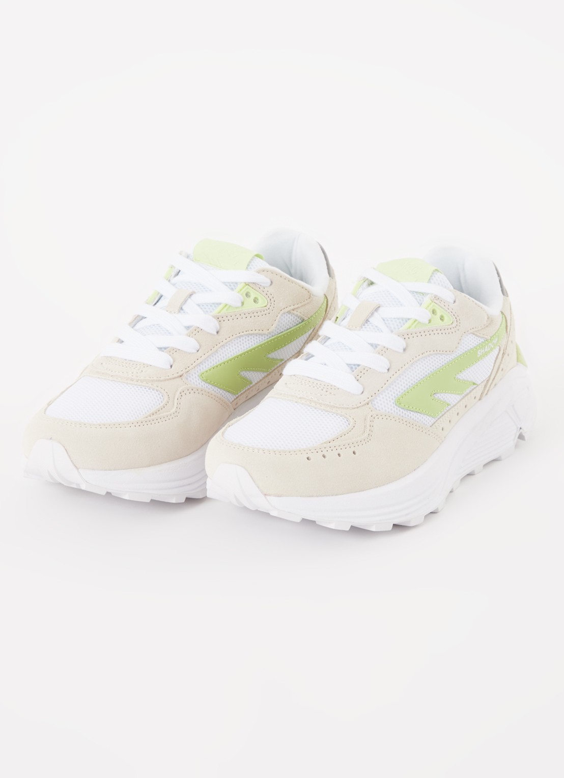 Hi-Tec Shadow sneaker met suède details - detail 3 lichtgroen