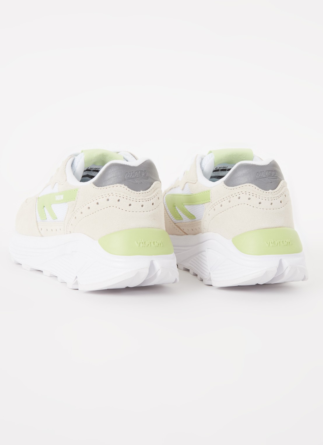 Hi-Tec Shadow sneaker met suède details - detail 4 lichtgroen