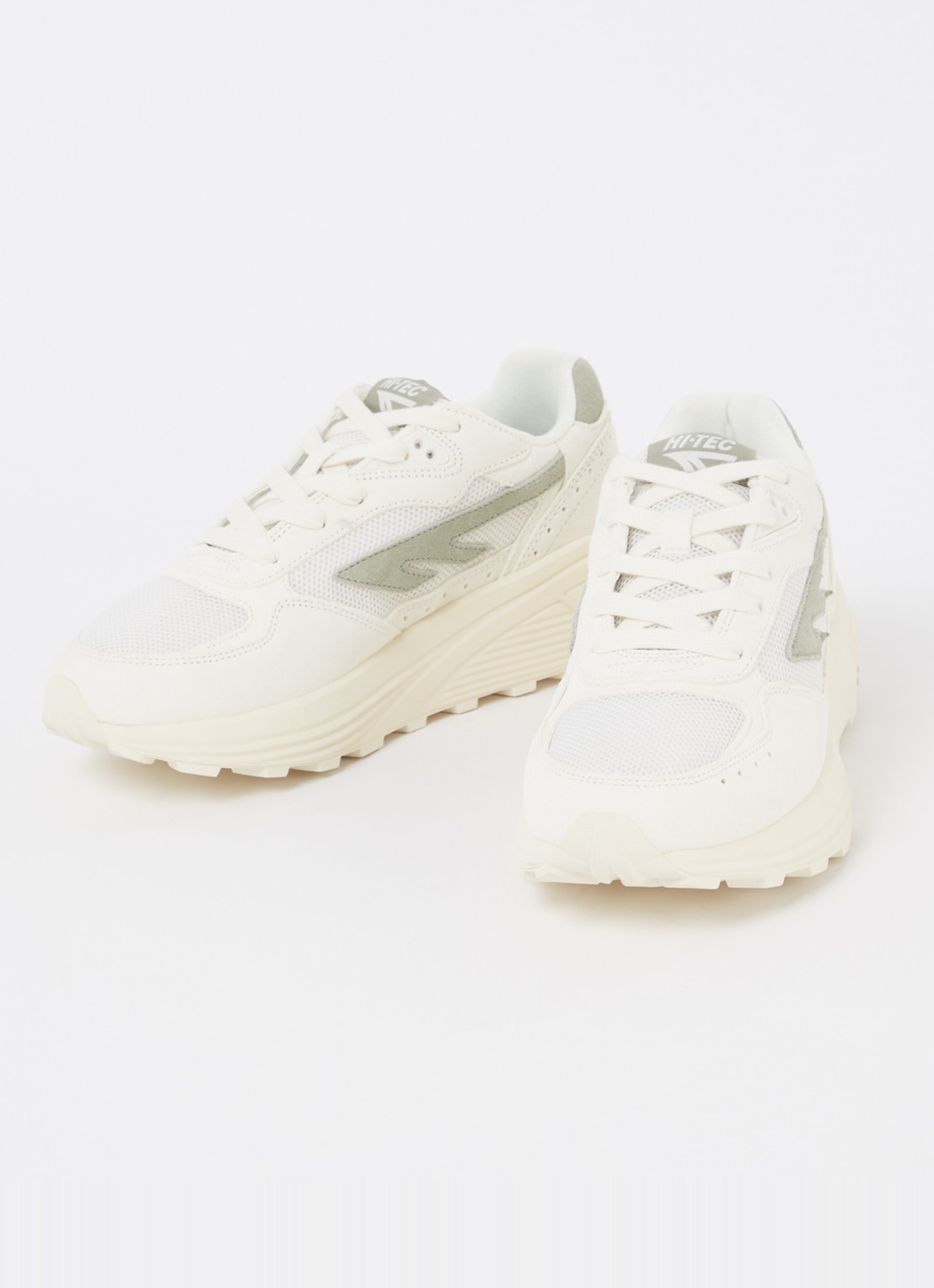 Hi-Tec Shadow sneaker met suède details - detail 4 lindegroen