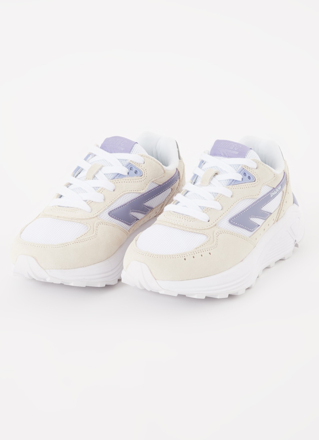Hi-Tec Shadow sneaker met suède details - detail violet