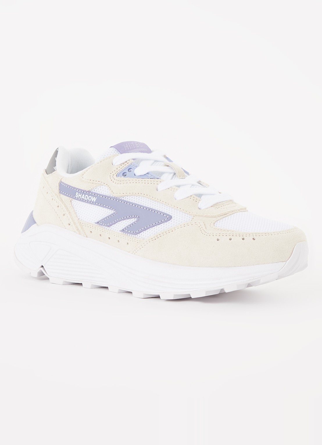 Hi-Tec Shadow sneaker met suède details - voorkant 5 violet