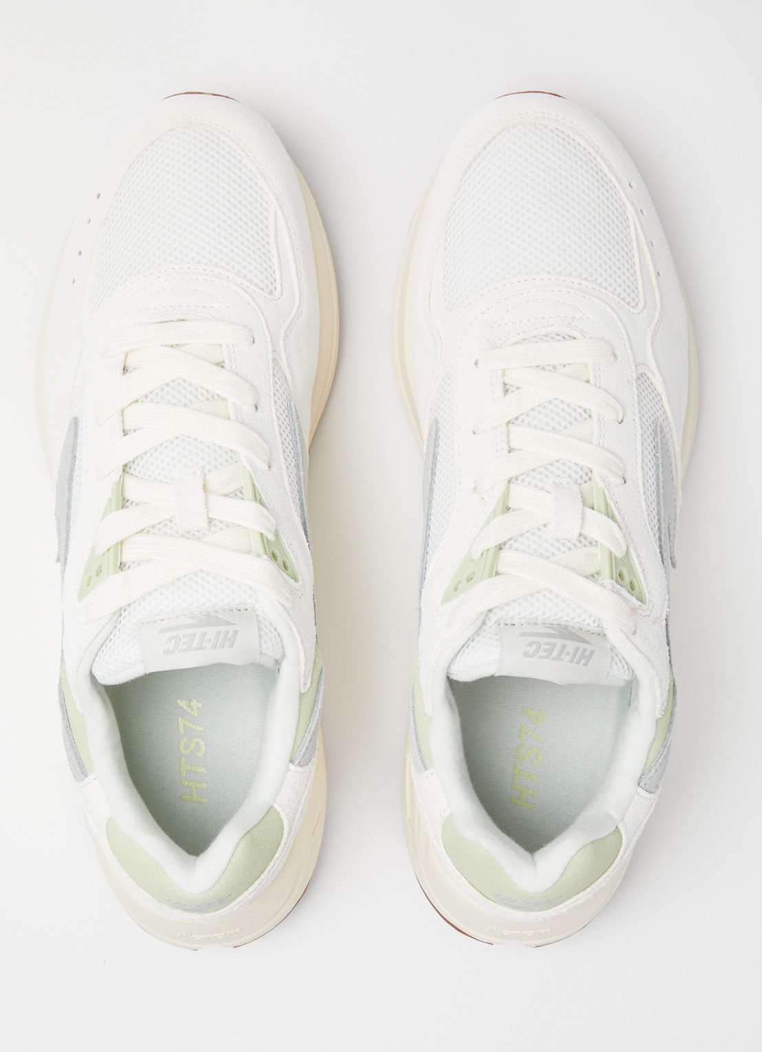 Hi-Tec Sneaker van suède met logo - detail 4 ivoor