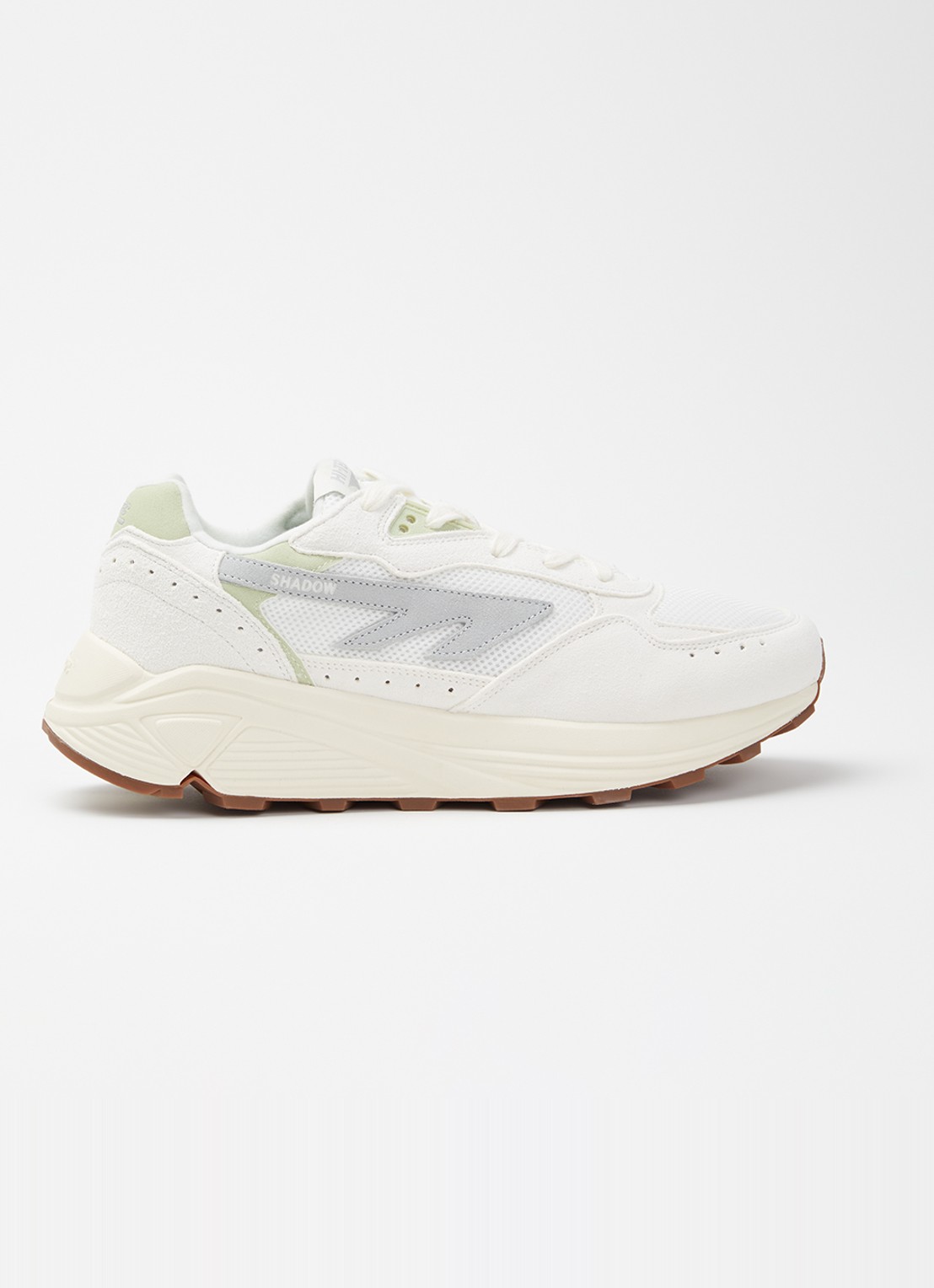 Hi-Tec Sneaker van suède met logo - voorkant 2 ivoor