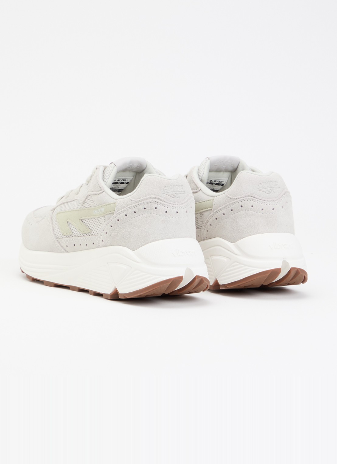Hi-Tec Sneaker van suède met logo - achterkant lichtgrijs