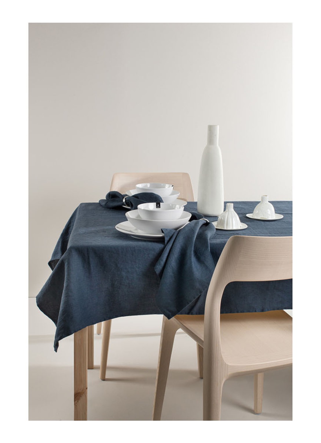 Himla Sunshine servet set van 4 - voorkant 4 donkerblauw