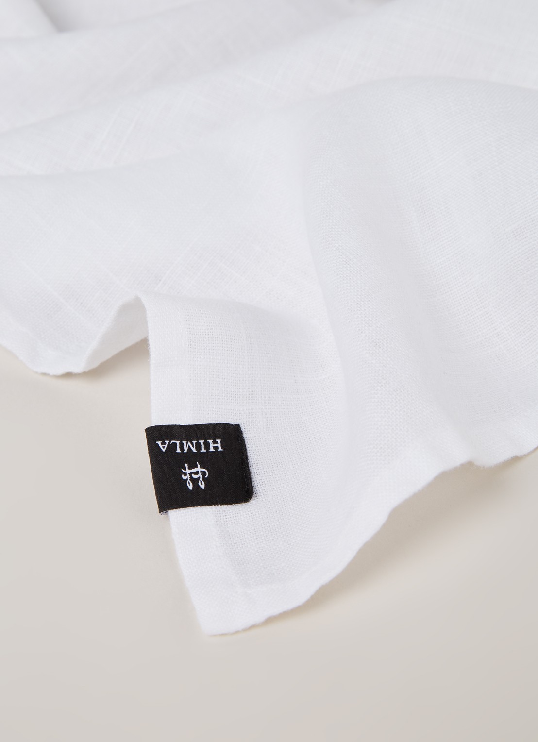 Himla Sunshine servet set van 4 - detail wit