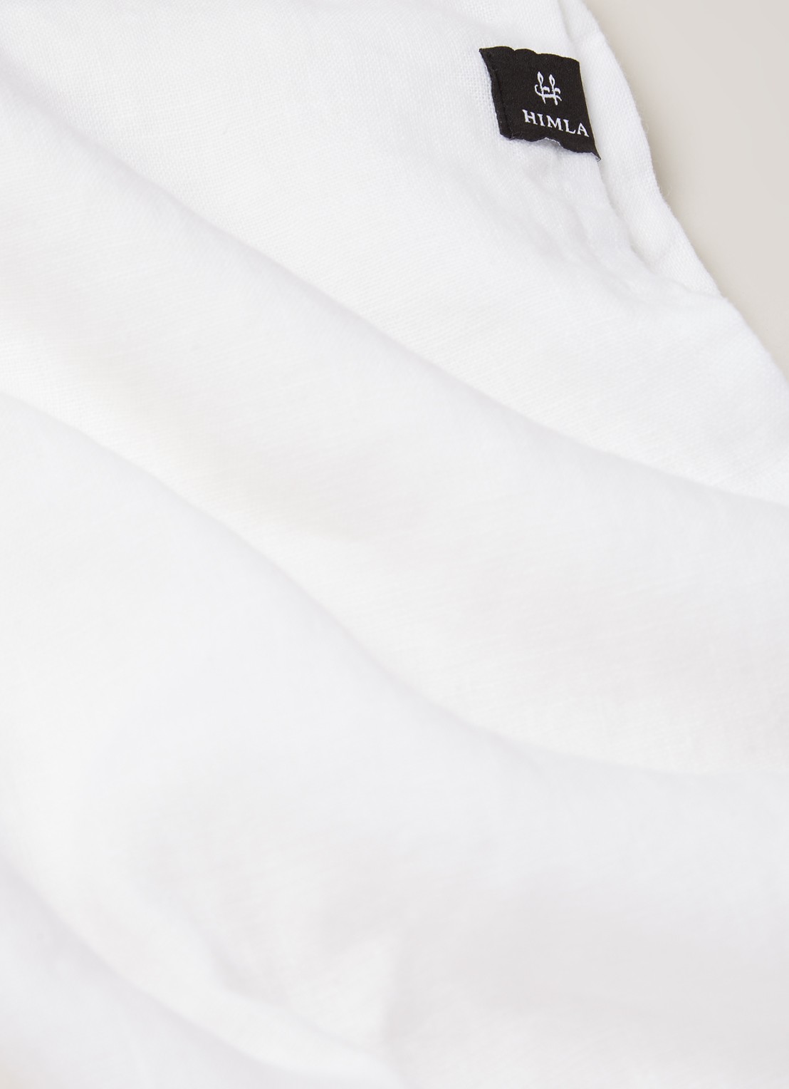 Himla Sunshine tafelkleed van linnen 145 x 250 cm - detail wit