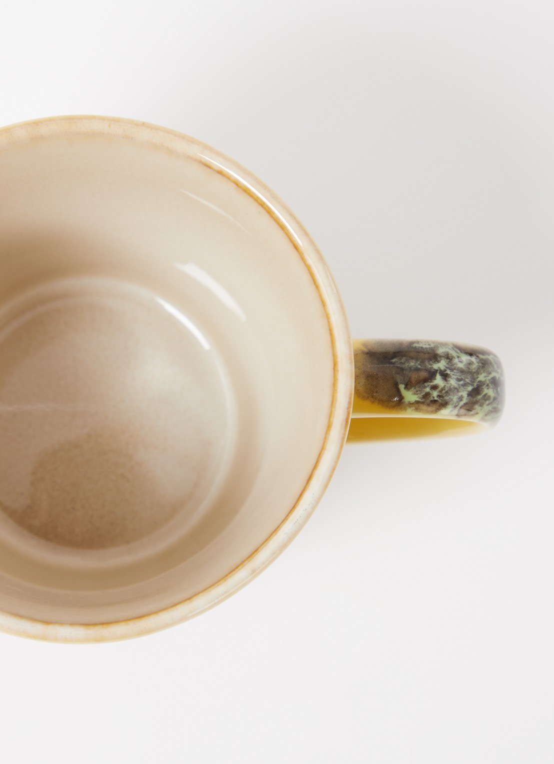 HKliving 70's Americano koffiekopje 27 cl - voorkant 2 mosterd