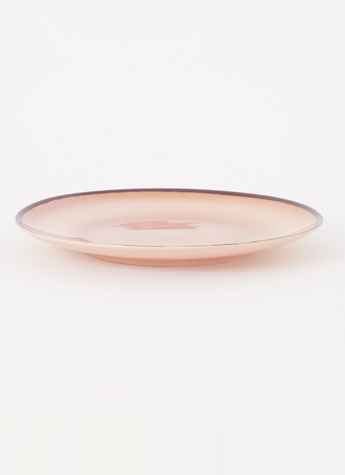 HKliving 70's Bedrock dinerbord 29 cm set van 2 - detail 3 roze