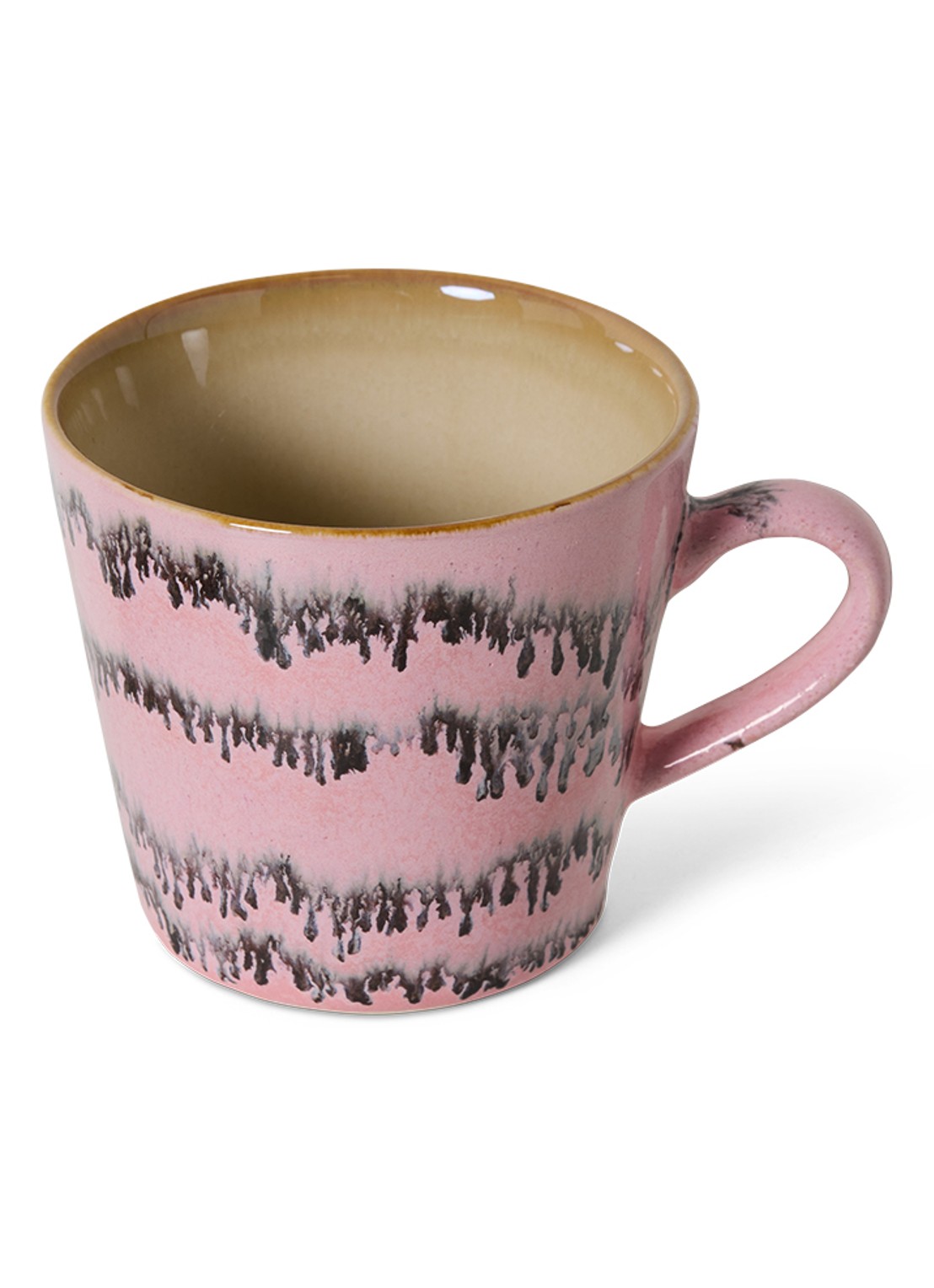 HKliving 70's Bubble cappuccino kopje 33 cl - detail 3 roze
