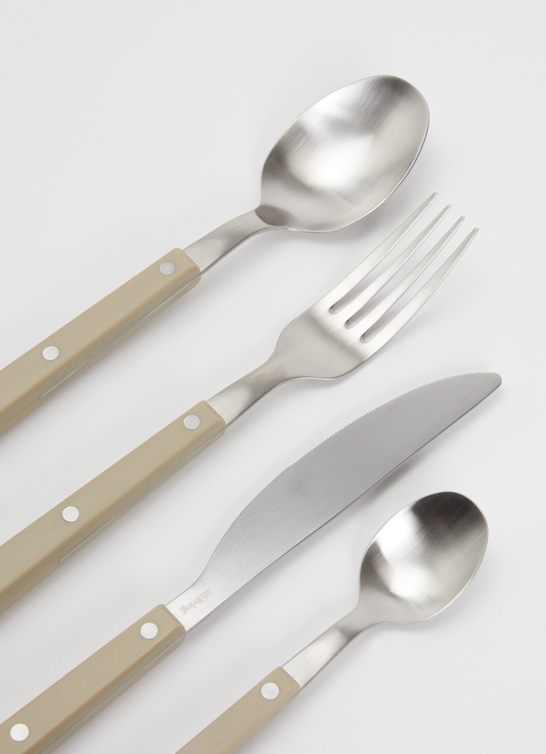 HKliving 70's Cutlery bestekset 16-delig - voorkant 2 lindegroen