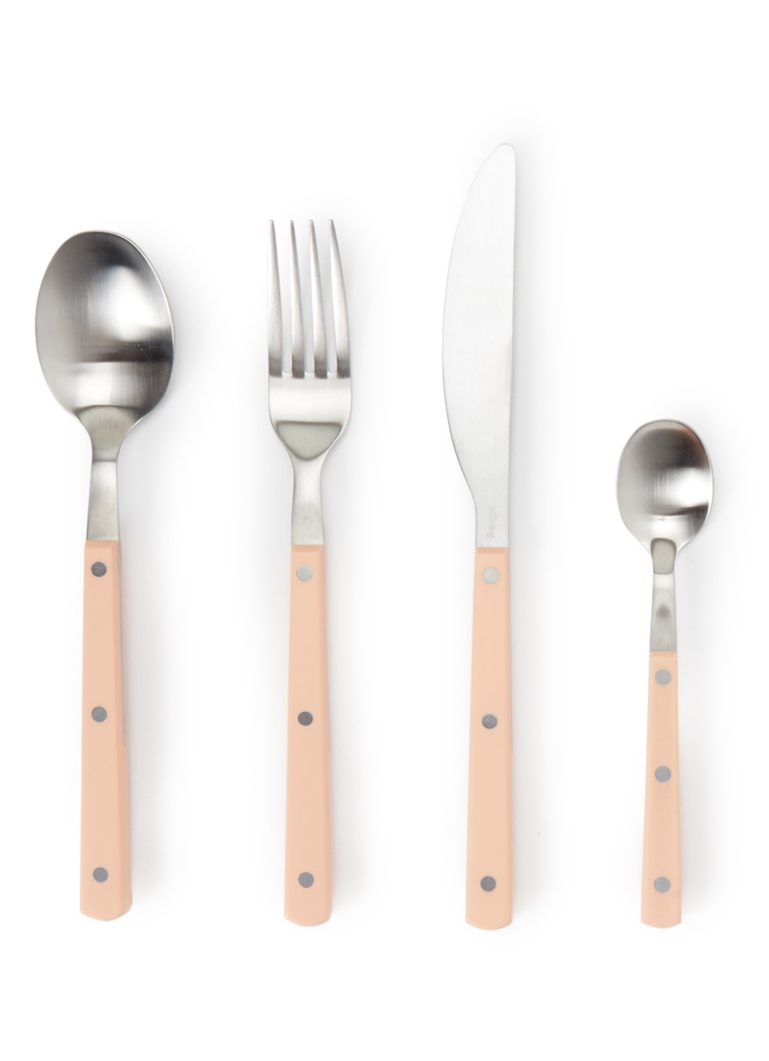 HKliving 70's Cutlery bestekset 16-delig - voorkant abrikoos