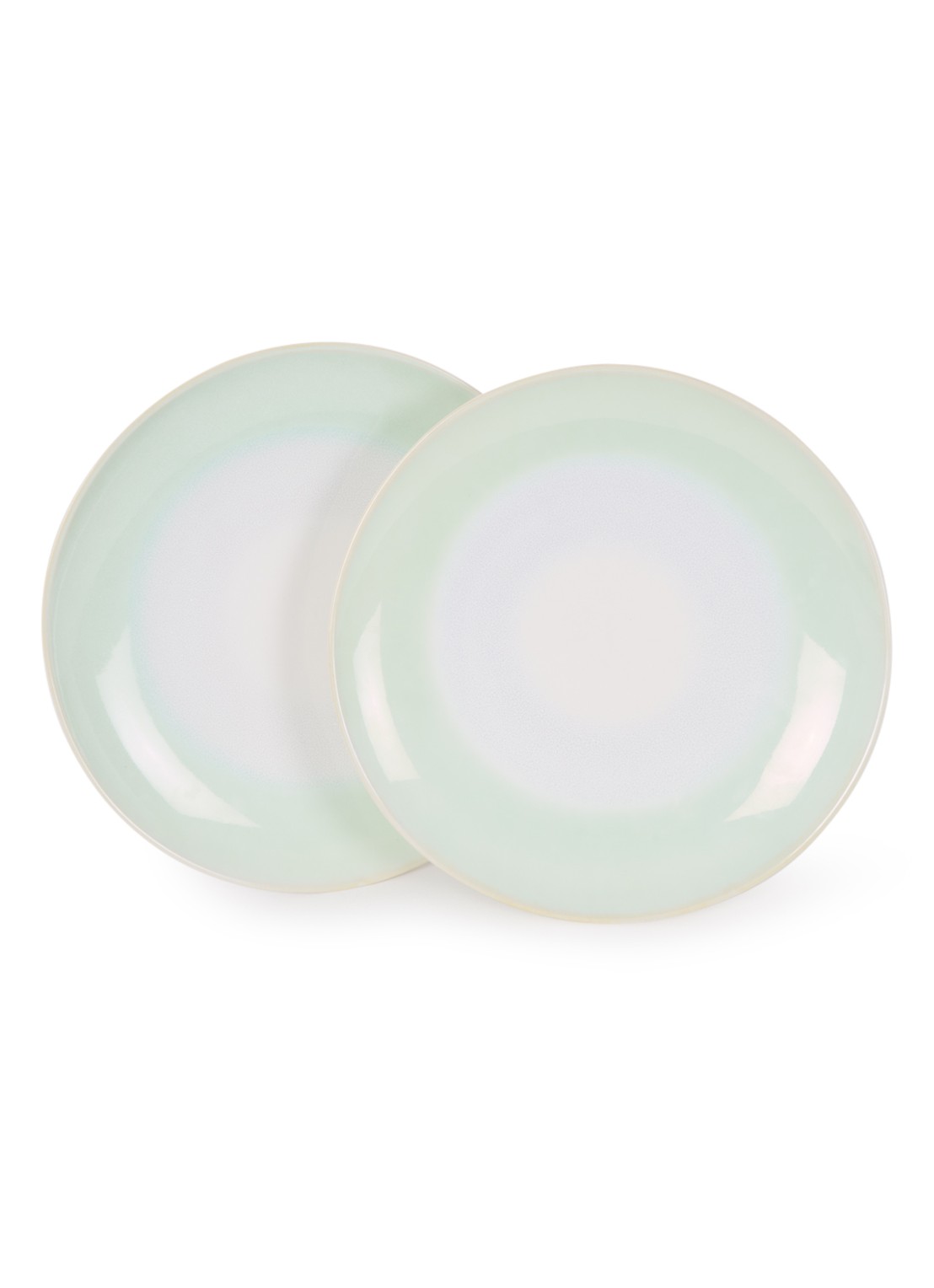 HKliving 70's dinerbord 29 cm set van 2 - voorkant multicolor