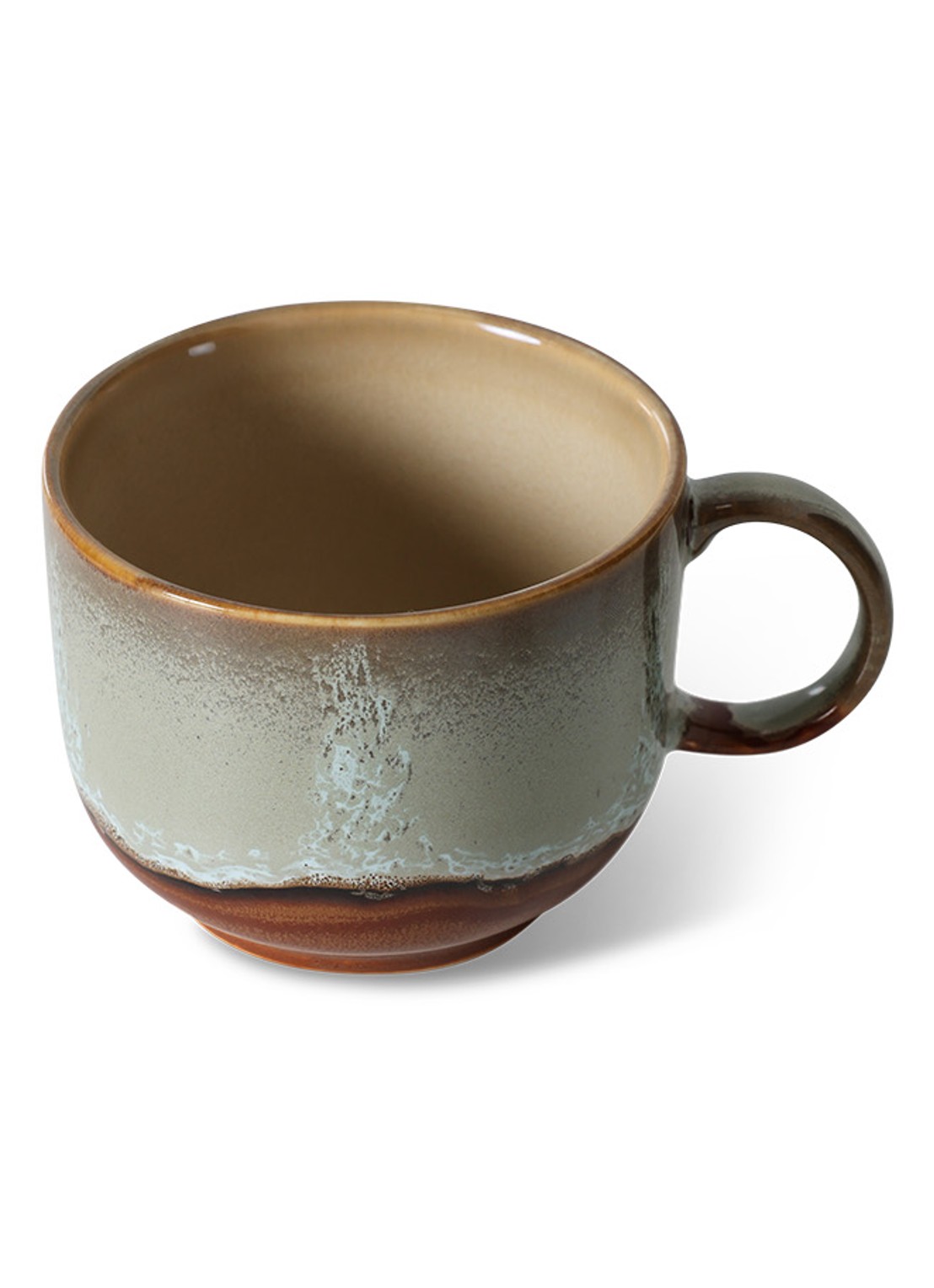 HKliving 70's Echo mok 42,5 cl - voorkant 2 bruin