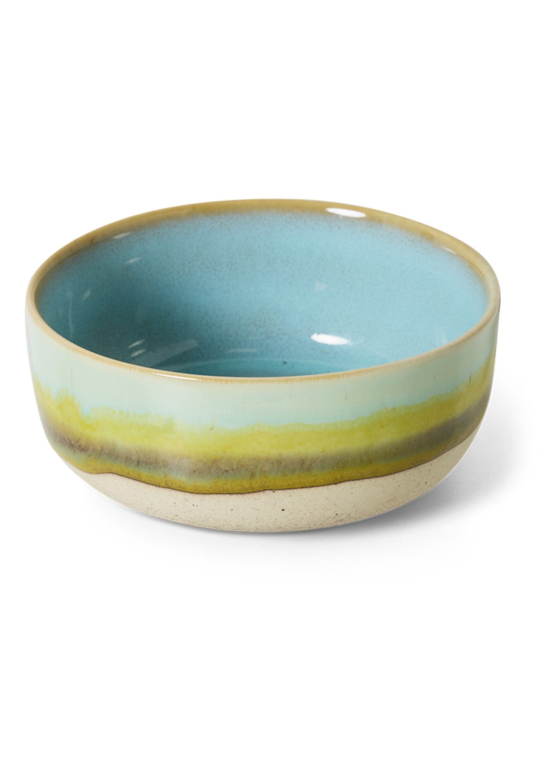 HKliving 70's Glint kom 12,5 cm - detail groen