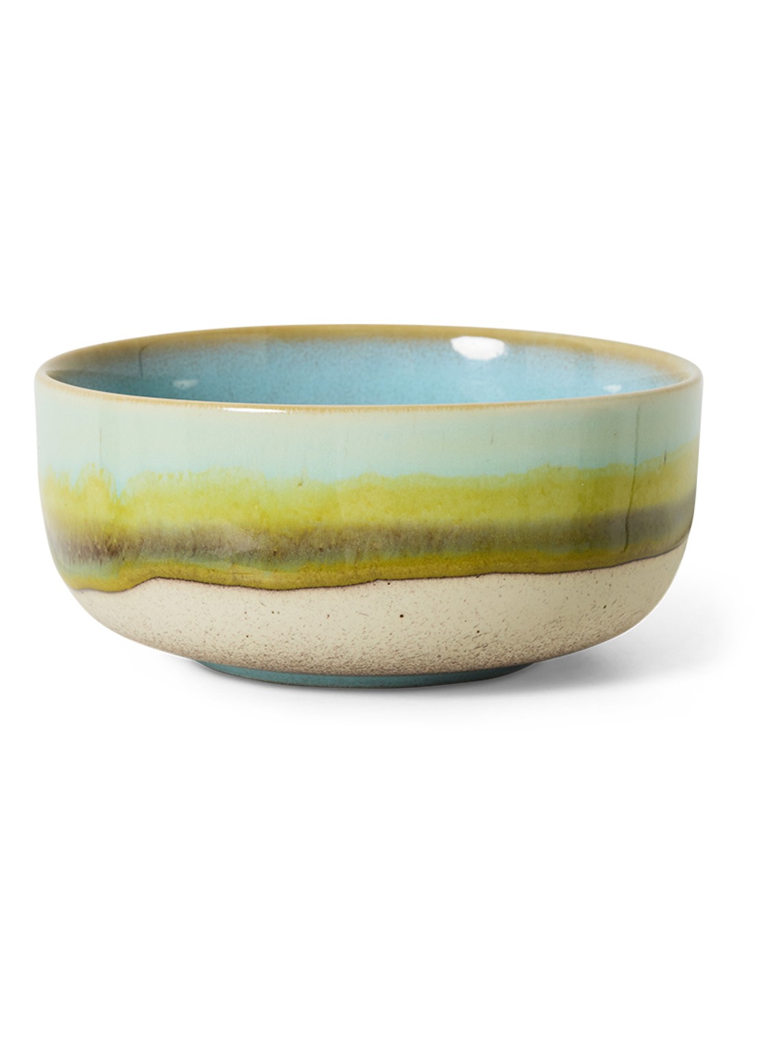 HKliving 70's Glint kom 12,5 cm - voorkant 4 groen
