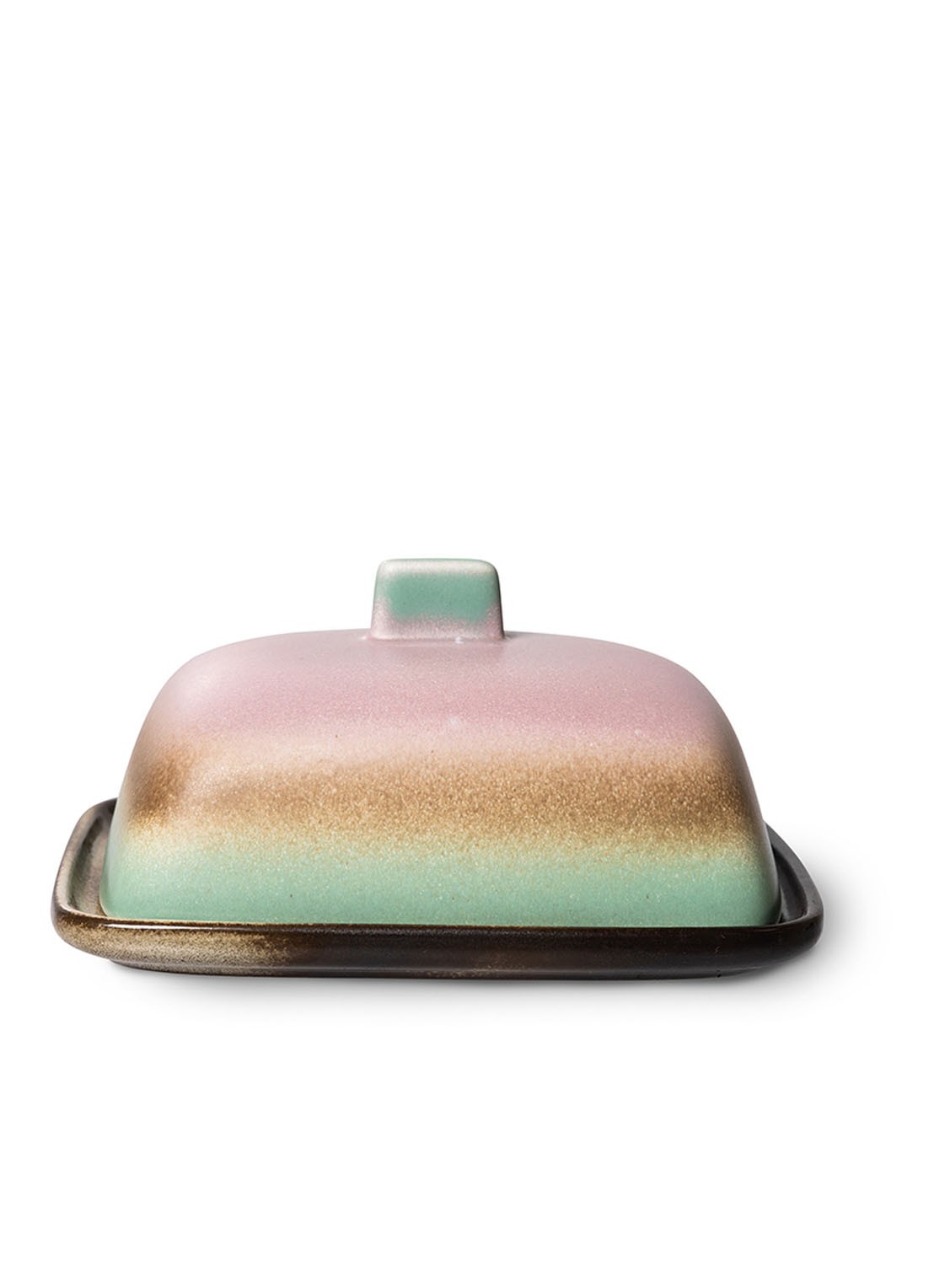 HKliving 70's Mercury botervloot 15,5 x 12,5 cm - voorkant lichtroze