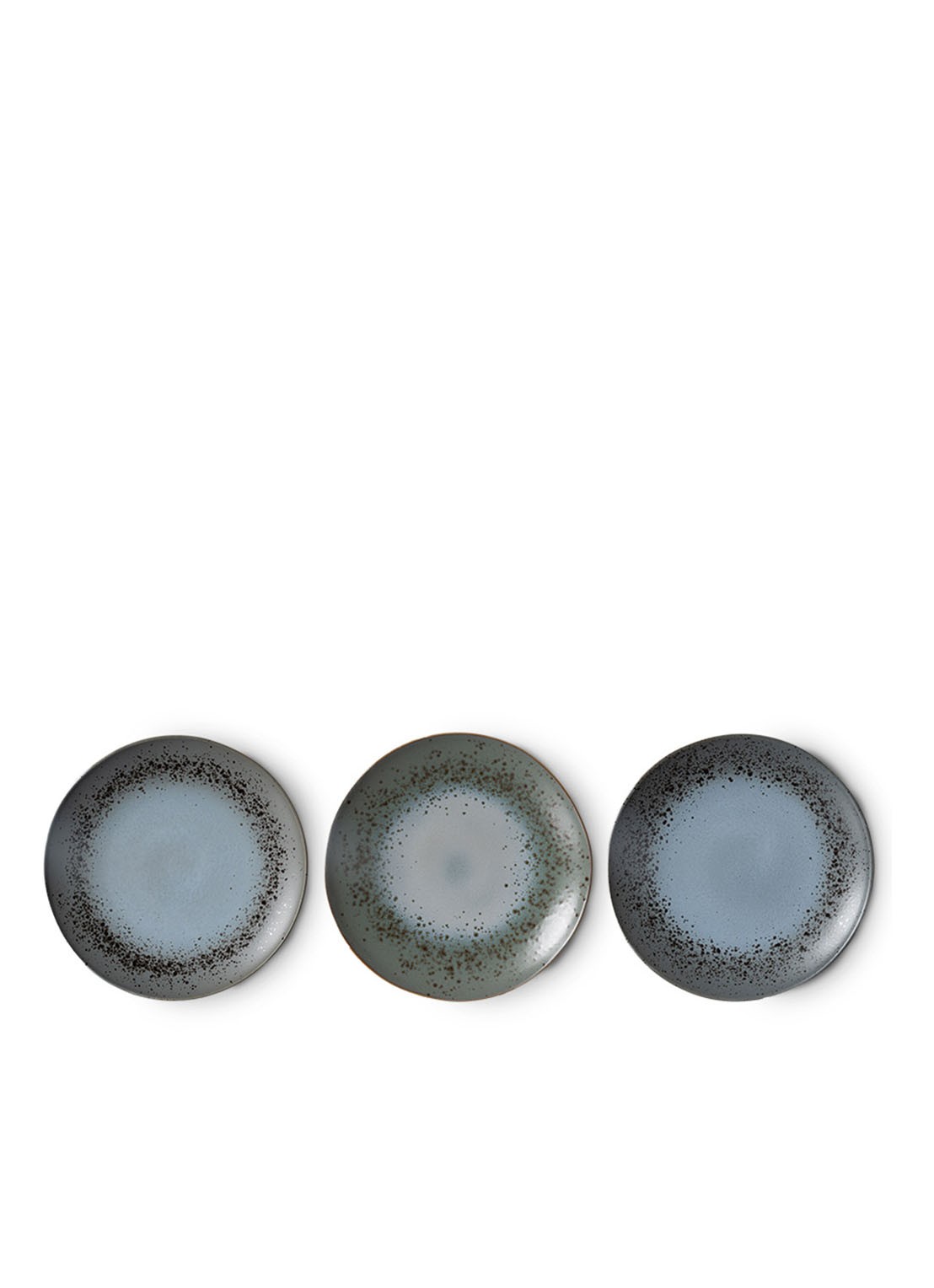 HKliving 70's Mineral dinerbord 29 cm set van 2 - detail 4 grijs