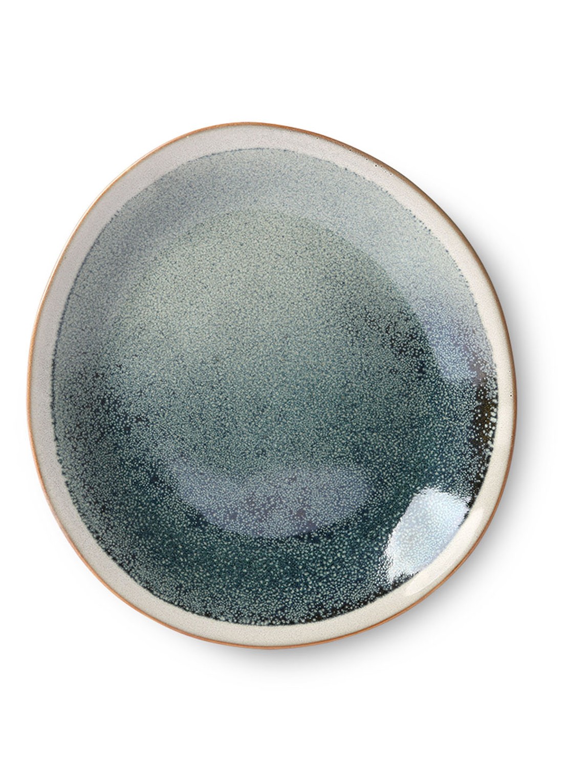 HKliving 70's Mist ontbijtbord 22 cm set van 2 - detail 4 blauwgrijs