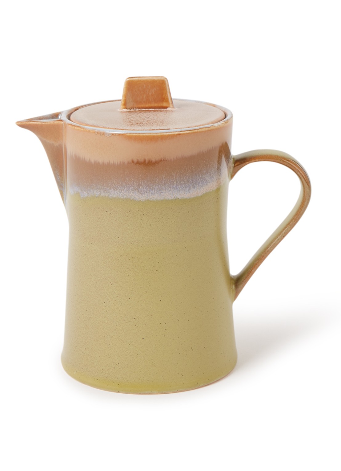HKliving 70's Peat theepot 1 liter - voorkant lichtgroen