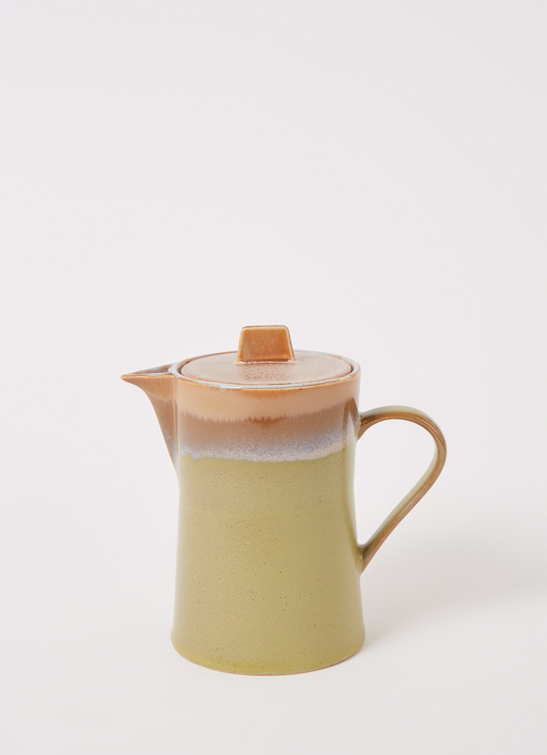 HKliving 70's Peat theepot 1 liter - voorkant 2 lichtgroen
