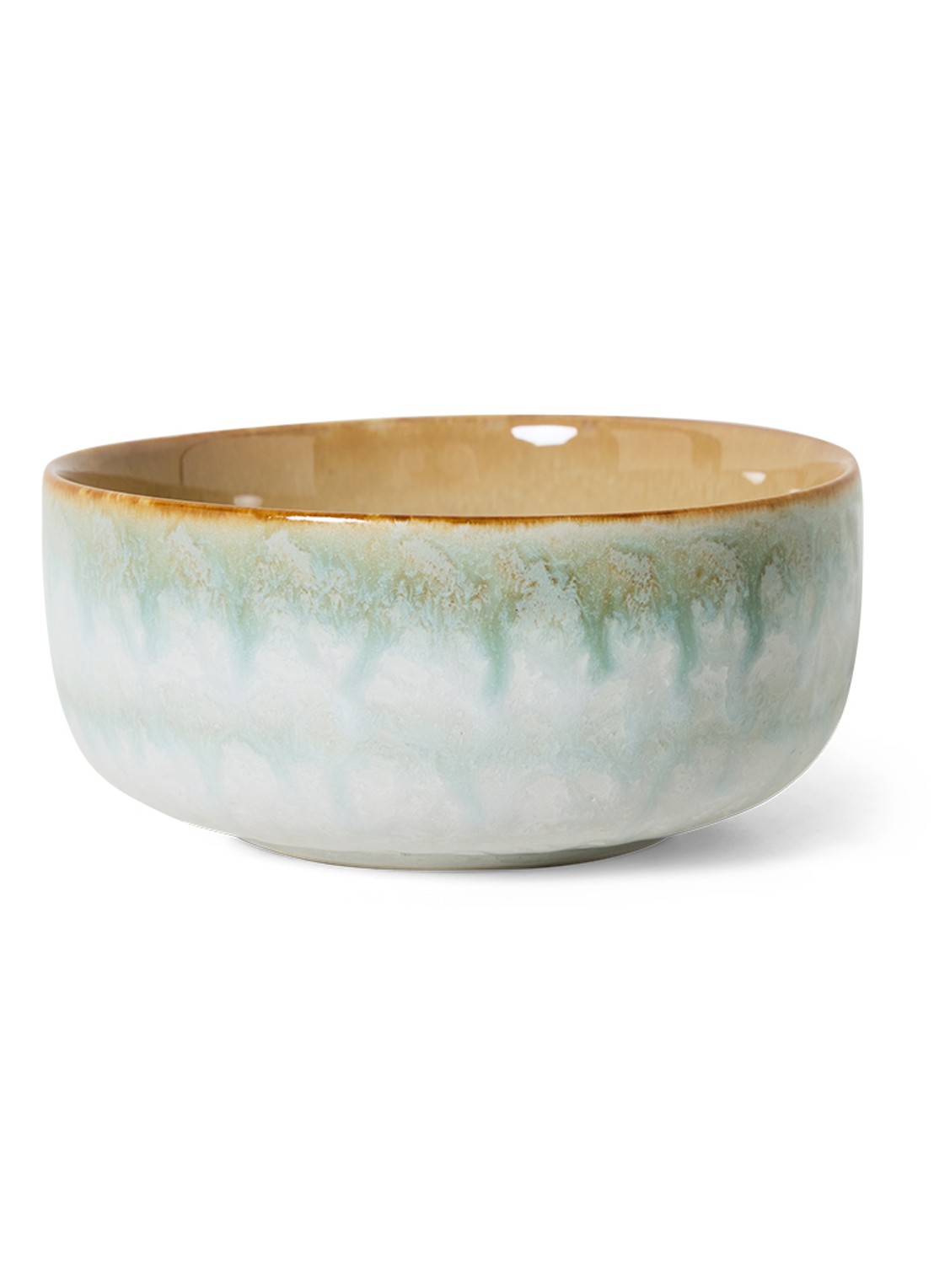 HKliving 70's Petal kom 12,5 cm - voorkant lindegroen