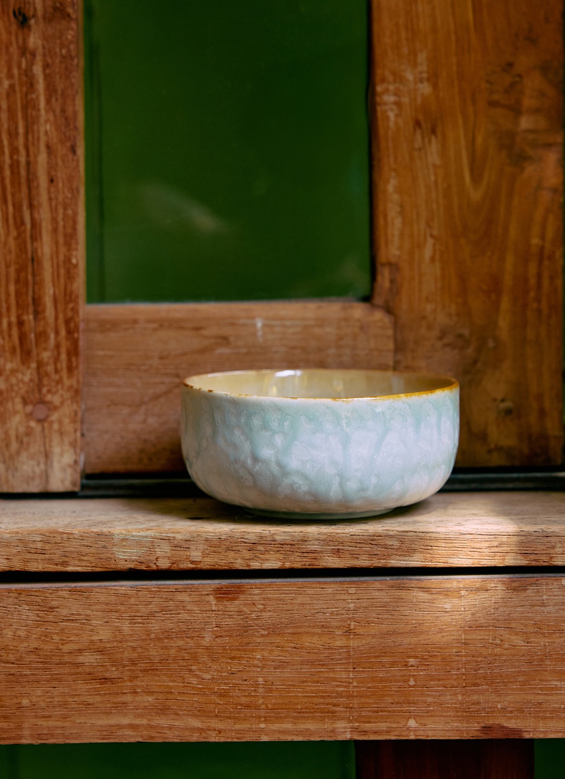 HKliving 70's Petal kom 12,5 cm - voorkant 2 lindegroen
