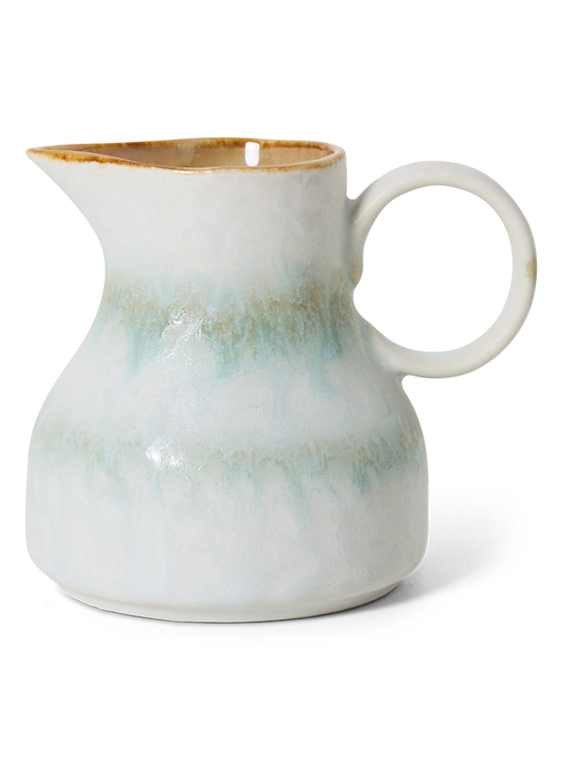 HKliving 70's Petal melkkan 12,8 cl - voorkant 2 lichtblauw