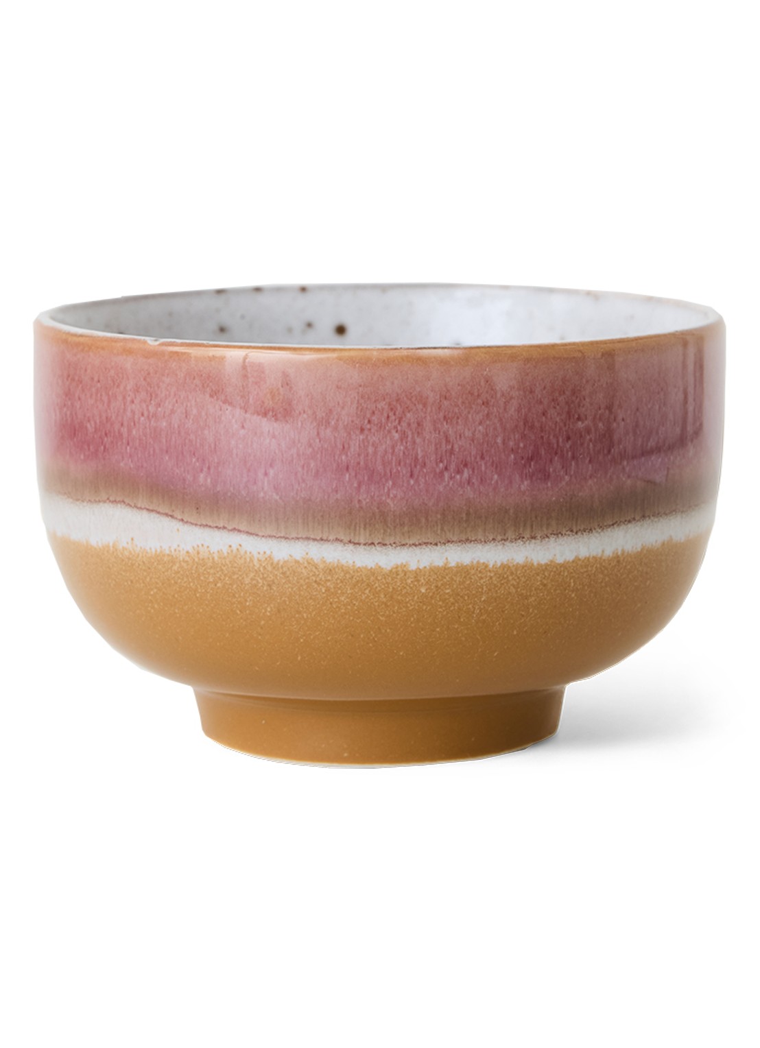 HKliving 70's Prairie kom 13,5 cm - voorkant oudroze