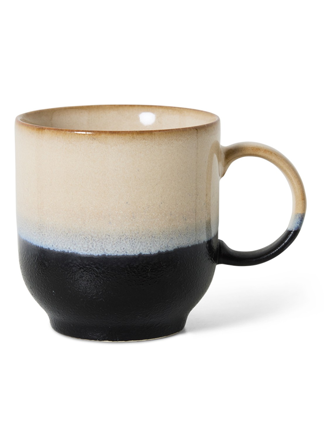 HKliving 70's Rock kopje 25 cl - voorkant beige
