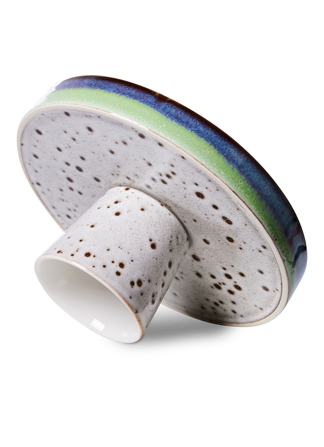 HKliving 70's serveerschaal 21 cm - detail 3 gebroken wit