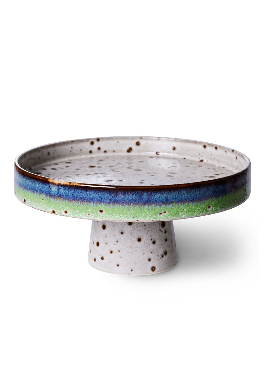 HKliving 70's serveerschaal 21 cm - voorkant gebroken wit