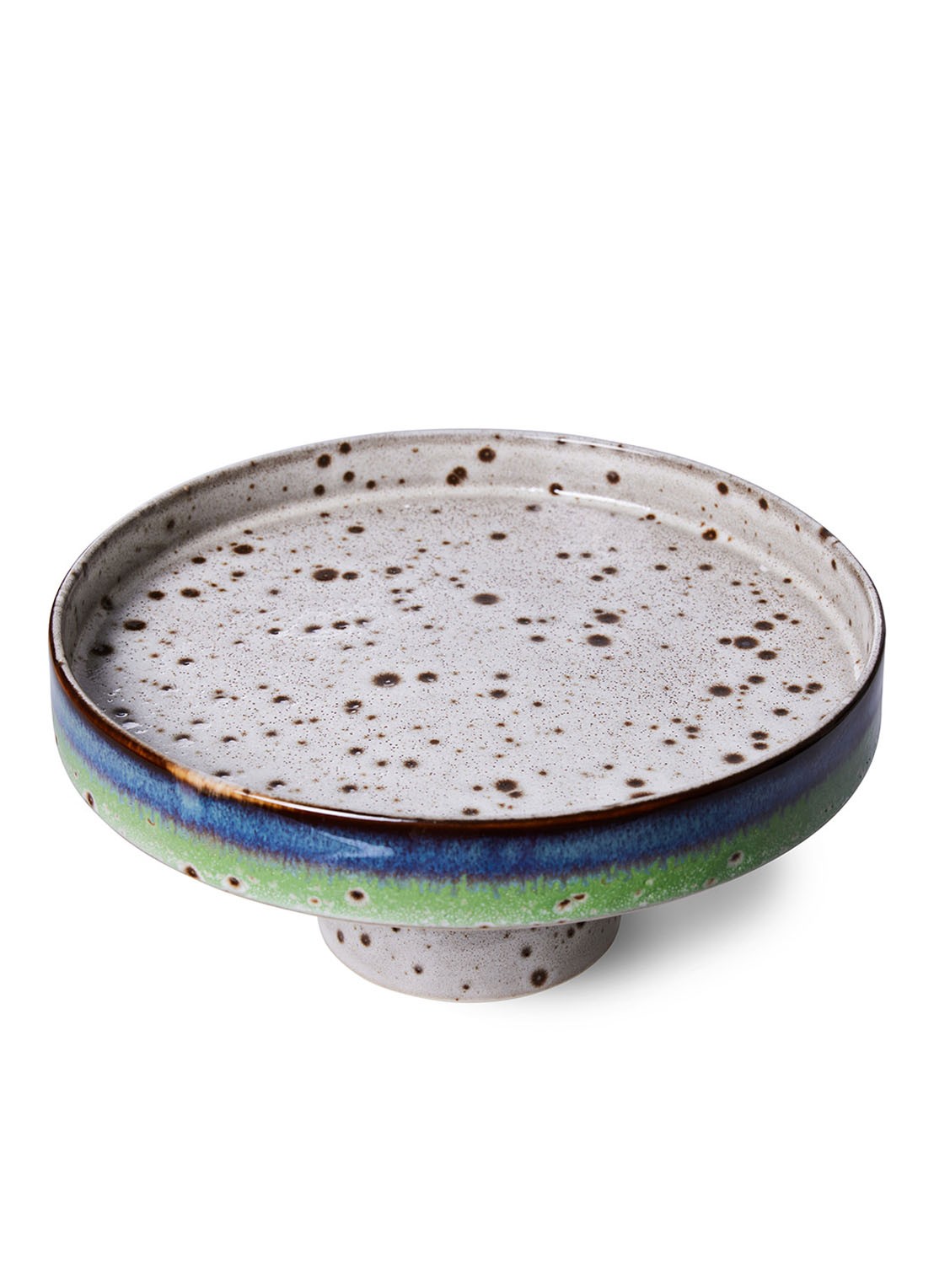 HKliving 70's serveerschaal 21 cm - voorkant 2 gebroken wit
