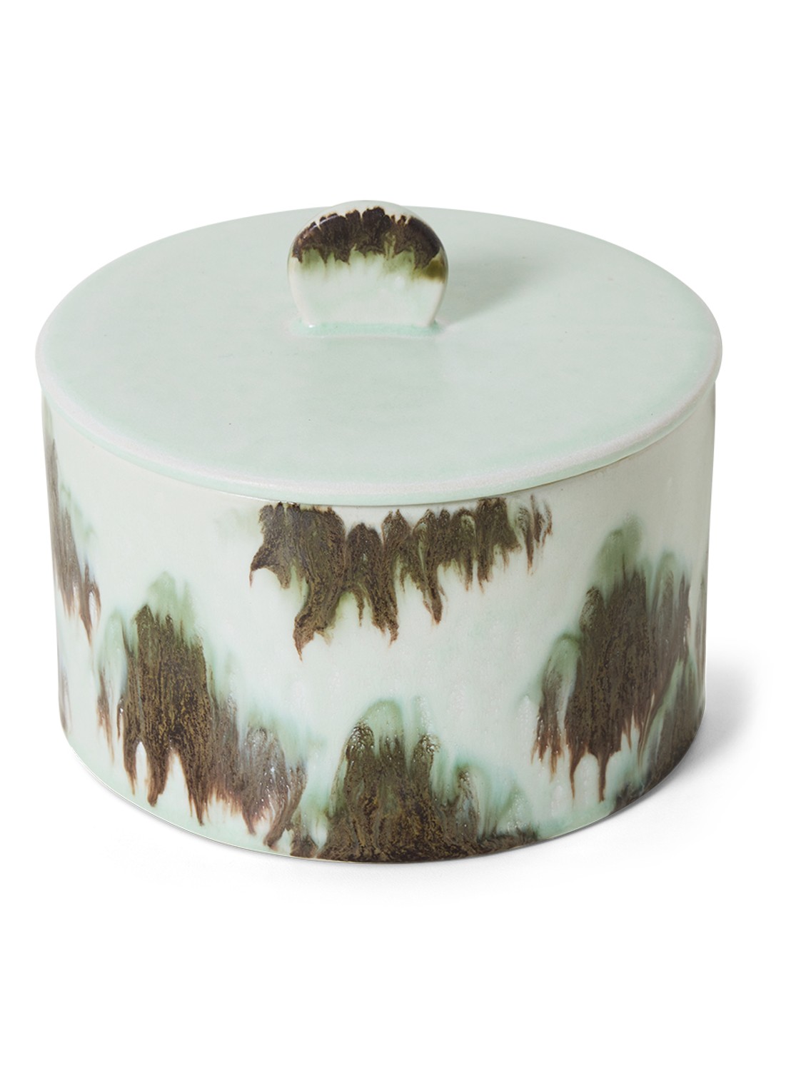 HKliving 70's Tide koektrommel 17 cm - detail 3 groen