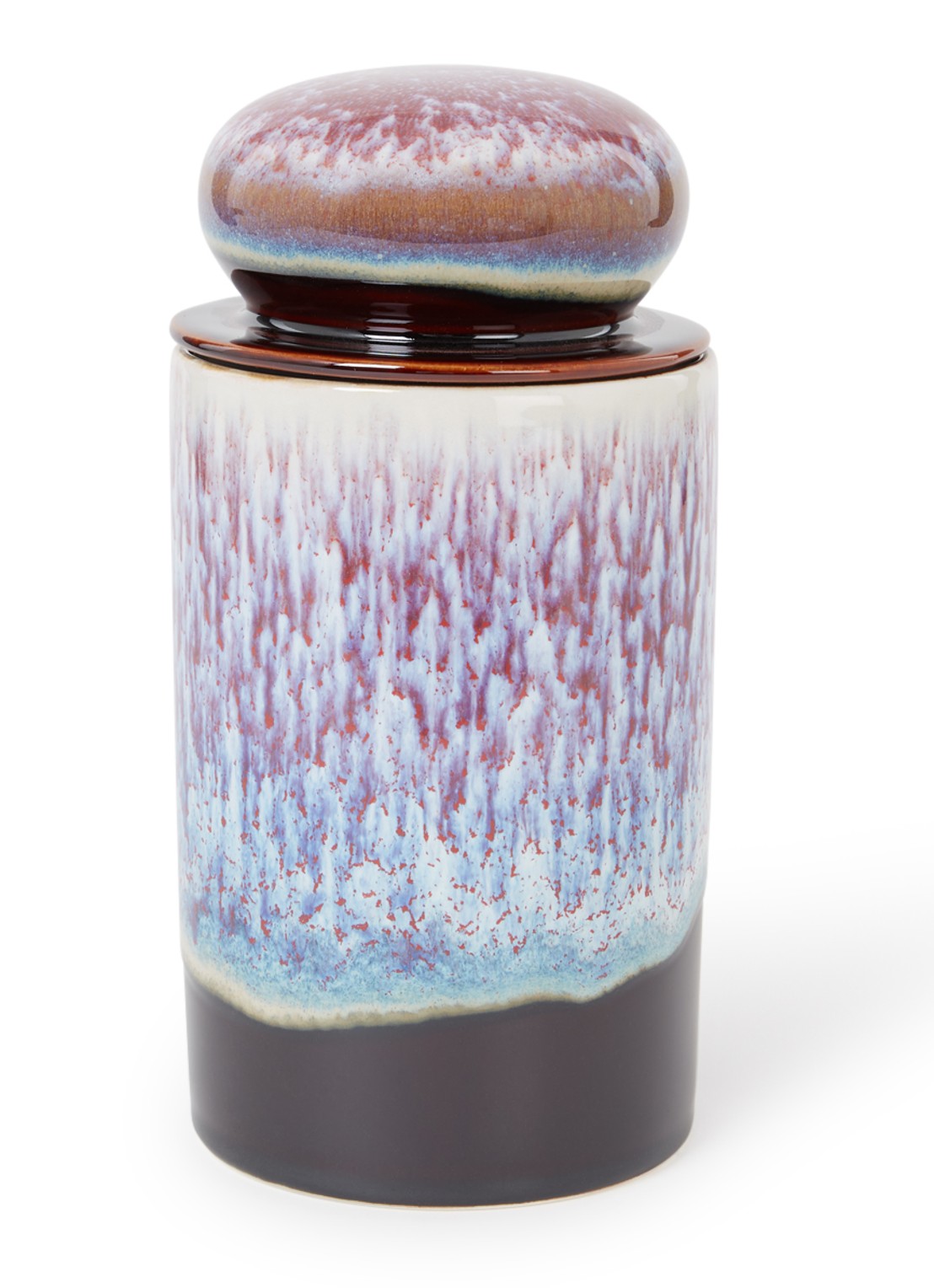 HKliving 70's Yeti voorraadpot 1 liter - voorkant multicolor