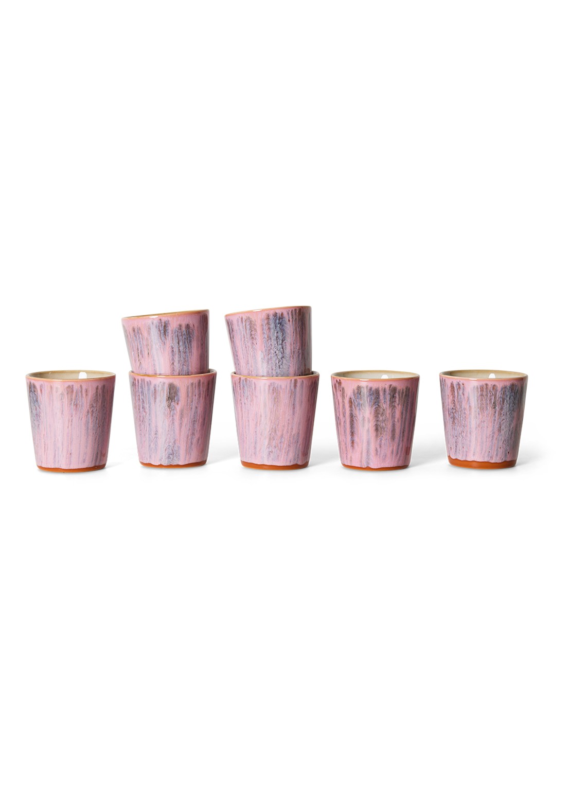 HKliving 70s Ceramics mok - achterkant 5 roze