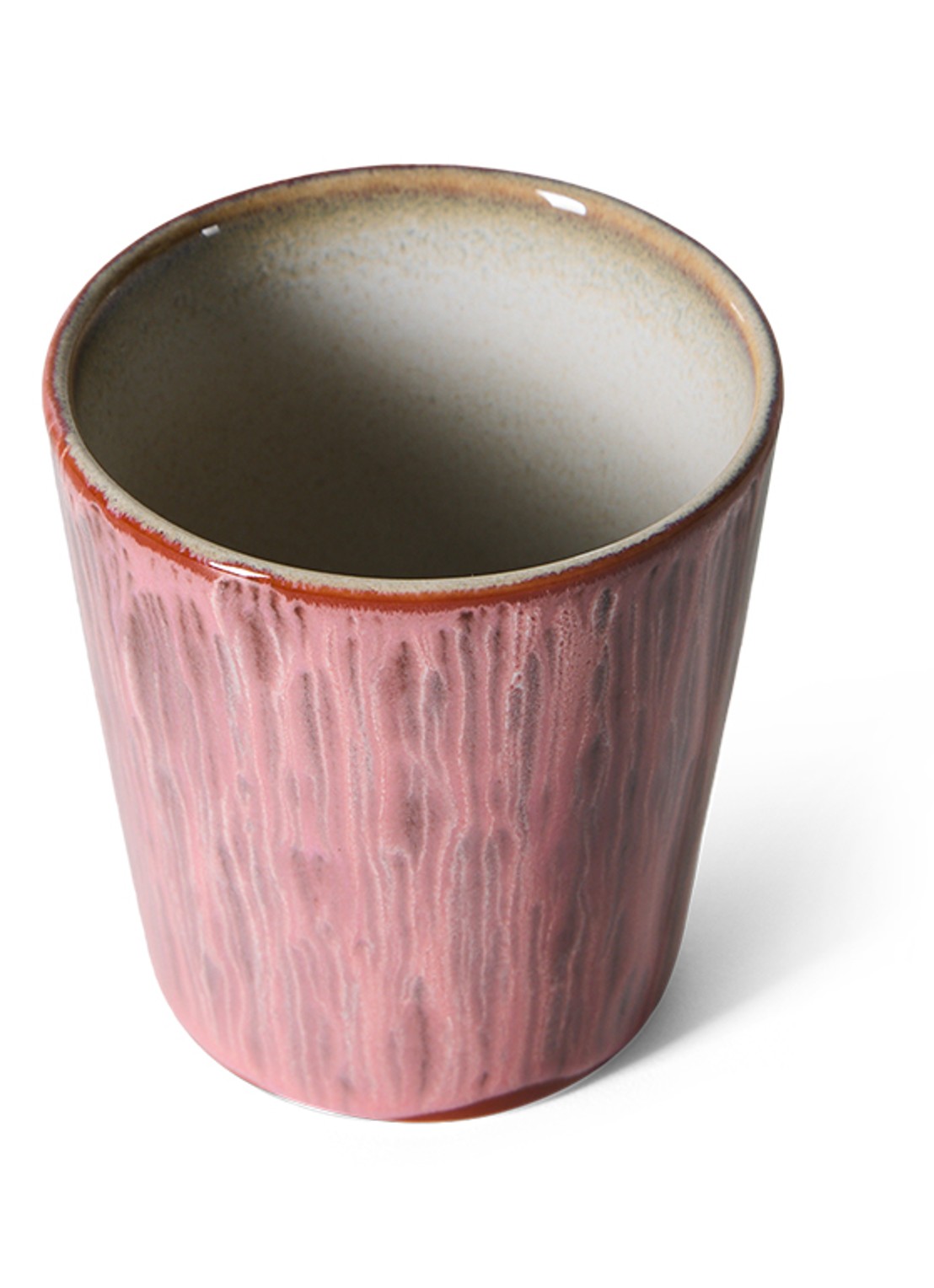 HKliving 70s Ceramics mok - voorkant 2 roze