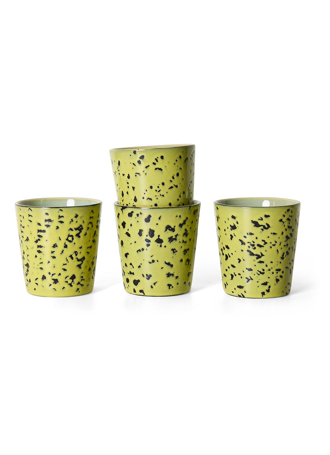 HKliving 70s Ceramics mok - achterkant 6 geel