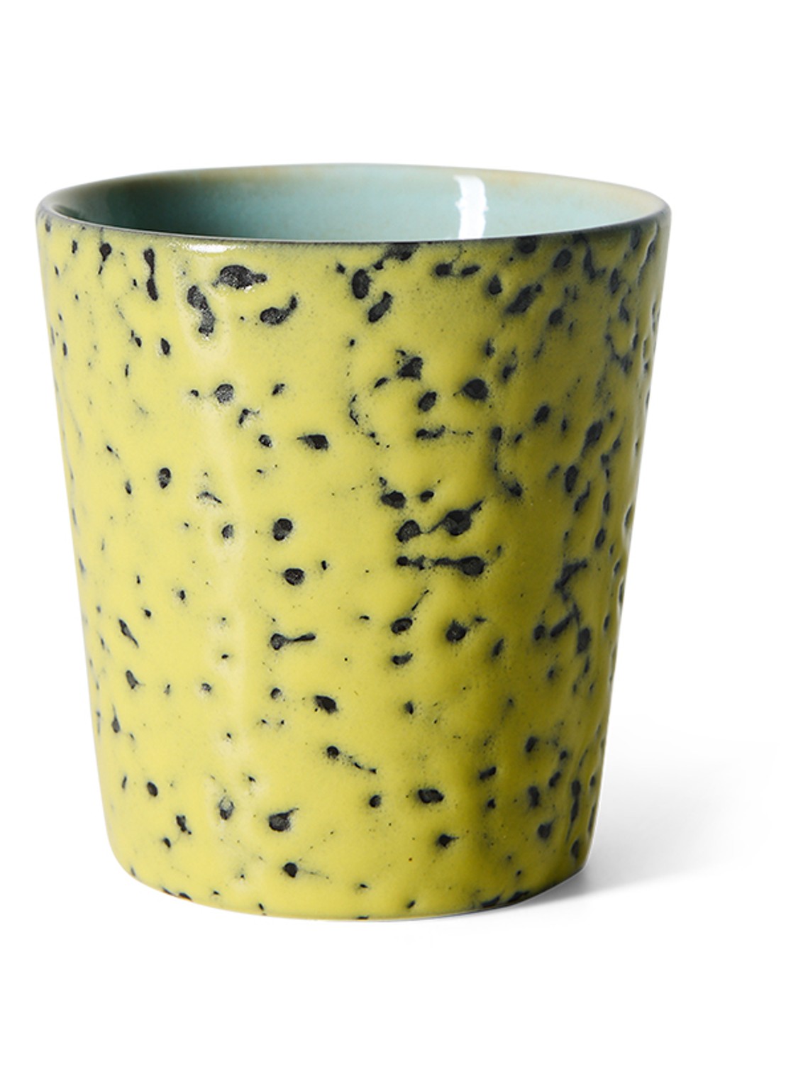 HKliving 70s Ceramics mok - voorkant 4 geel