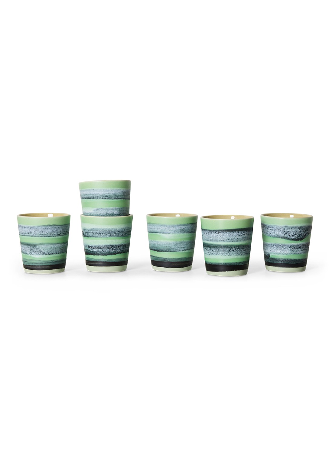 HKliving 70s Ceramics mok - achterkant 3 multicolor
