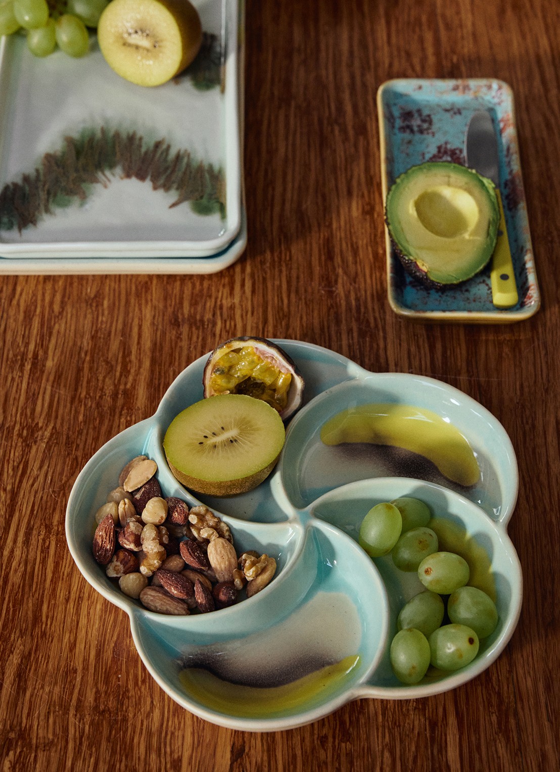 HKliving 70s Ceramics serveerschaal 20 cm - detail 6 mint