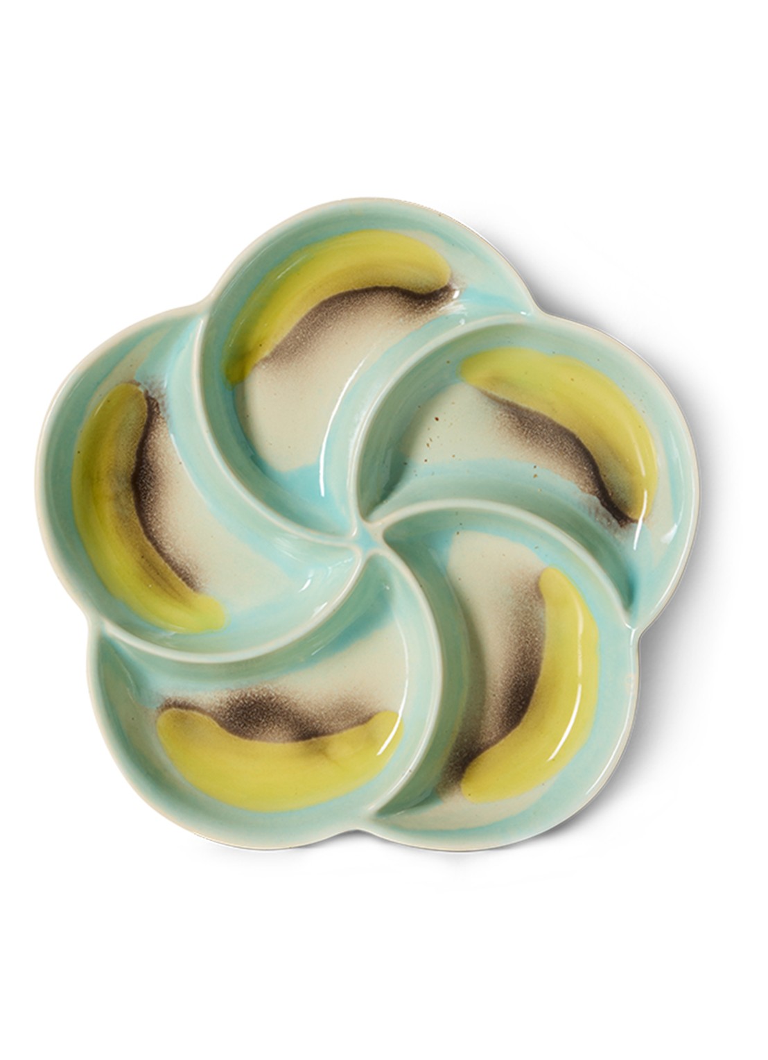 HKliving 70s Ceramics serveerschaal 20 cm - voorkant mint