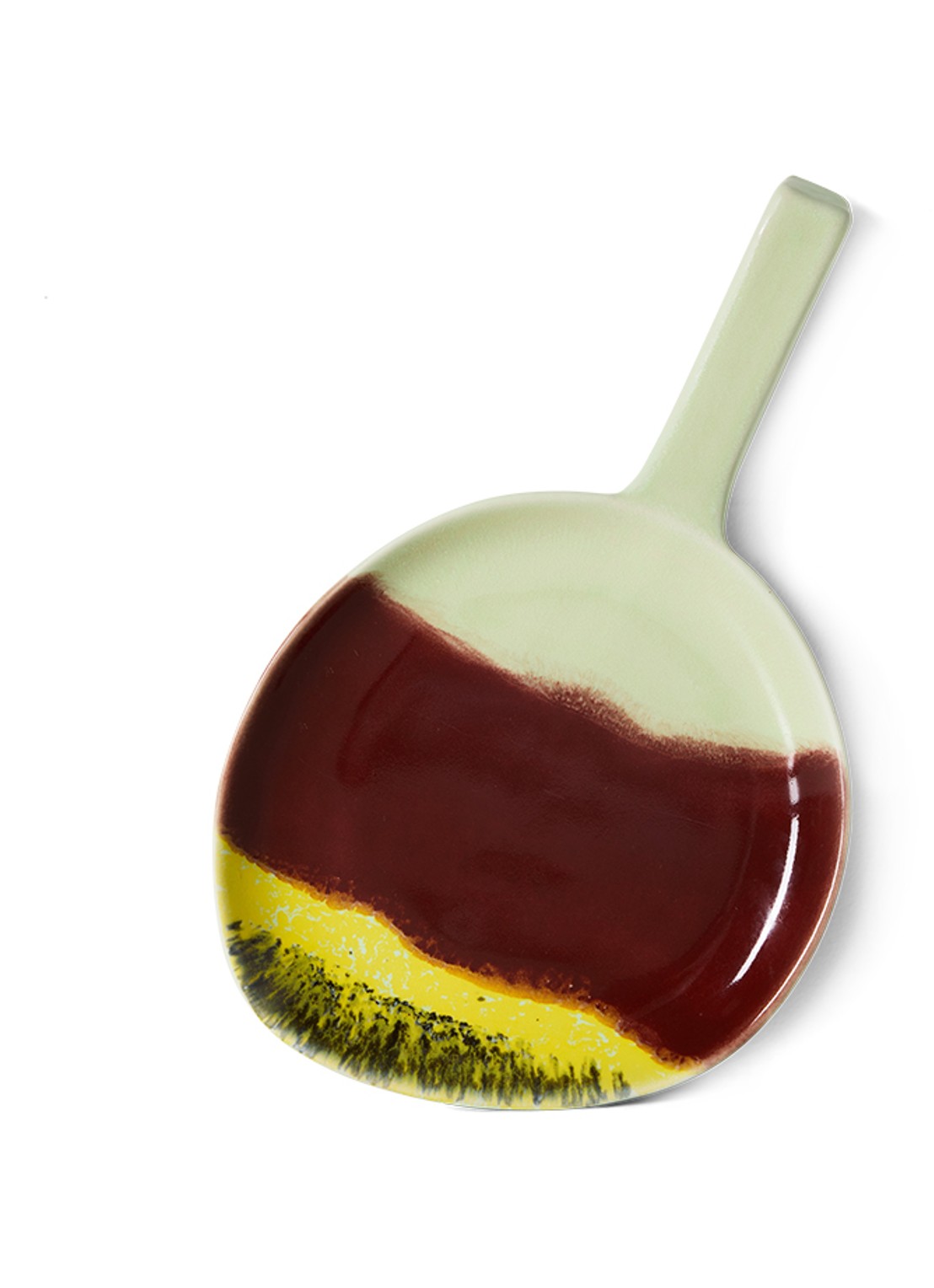 HKliving 70s Ceramics serveerschaal 30,5 cm - voorkant 4 lichtgroen