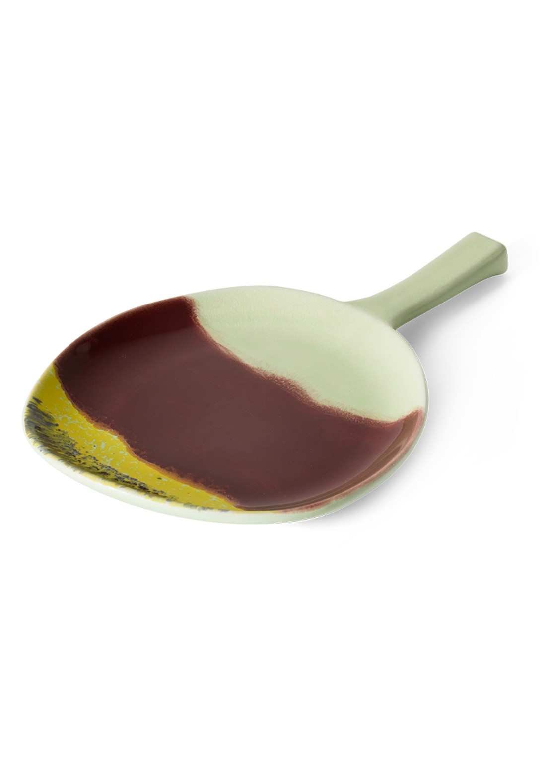 HKliving 70s Ceramics serveerschaal 30,5 cm - voorkant 5 lichtgroen